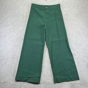 Vintage Seafarer Wide-Leg Jeans in Green